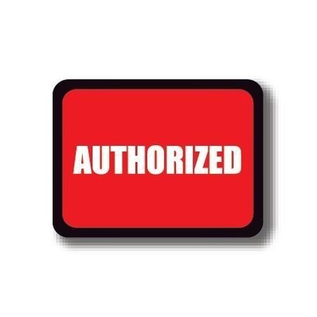 Ergomat 30in x 21in RECTANGLE SIGNS - Authorized DSV-SIGN 630 #2152 -UEN